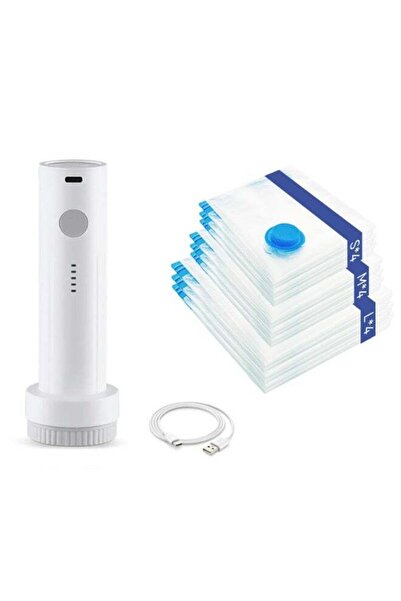 Generic FEELSO 12 Pack Vacuum Storage Bags with Rechargeable Air Pump for Tra...