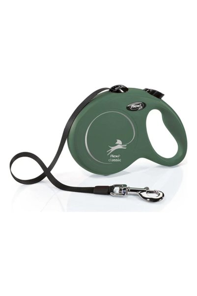 Flexi New Classic M Beden Yeşil 5MT Şerit Tasma