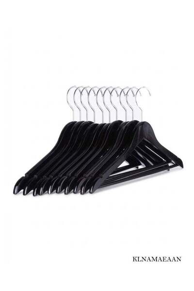 Generic Pack of 10 Non-Slip Maple Wooden Hangers
