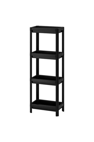 Generic Shelf Unit, Black, 37x23x101 cm