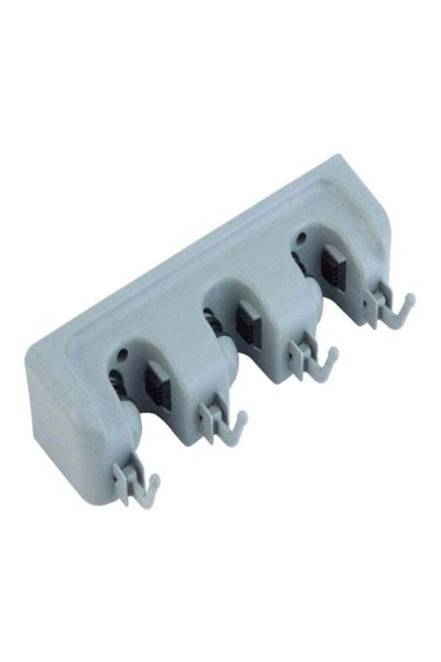 Generic Wall Mounted Mop Organizer Holder Grey 27x9x8cm
