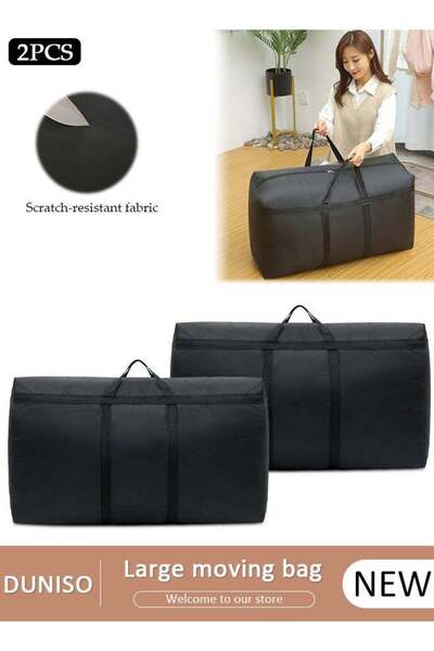 Generic 2 Pack Extra Large Moving Bags with Double Zippers Carrying Handles, ...
