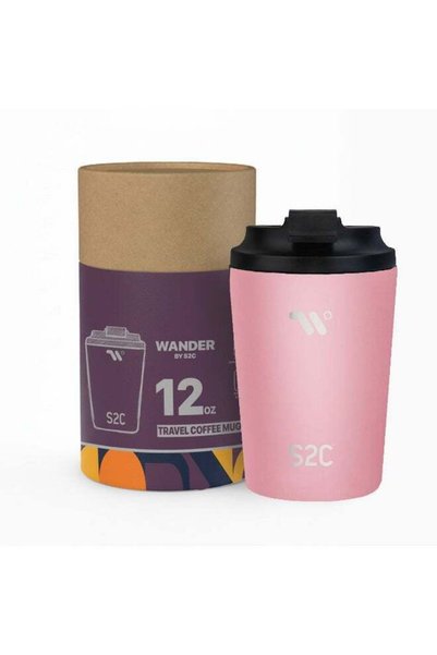 Generic S2C WANDER Series - Premium Insulated Coffee Travel Mug with Lid, Lea...