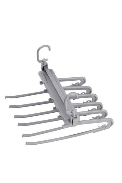 Generic Multi Functional Pants Plastic Hanger Grey 33.5x33.5cm