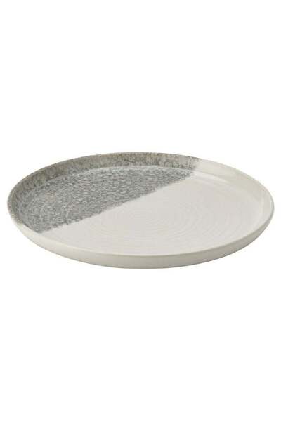 Generic Light Grey Patterned Stoneware Side Plate 20 cm