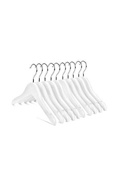 Generic Premium Wooden Baby Clothes Hanger White Children Coat Hanger Ultra S...