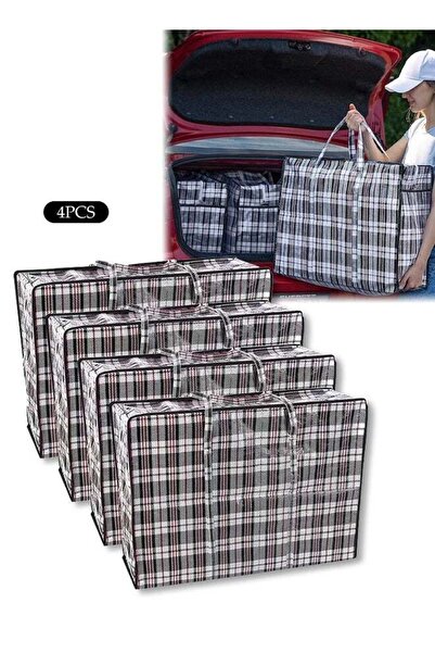 Generic 4 Pack Storage Bags Extra Large Moving Bags, 120L Laundry Bag with St...