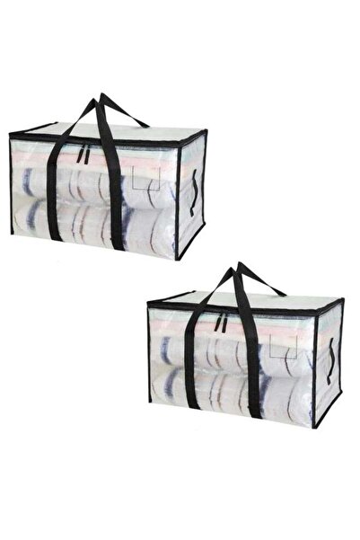 Generic Large Moving Bags,2 Pack Heavy Duty Foldable Packing bag/Tote with Zi...