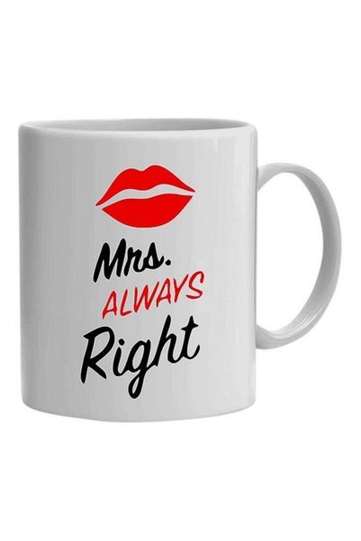 Generic Mrs. Always Right Printed Mug White