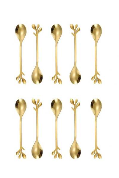 Generic 10 PCS Stainless Steel Coffee Spoon Set