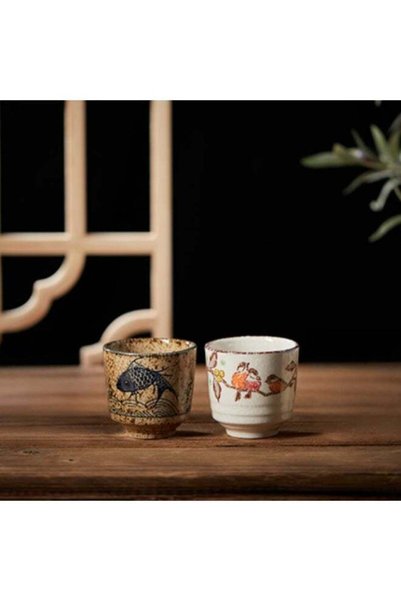 Generic 2 Pieces Ceramic Coffee Cup with Good Heat Retention, No Handle Teacu...