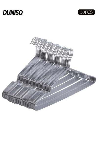 Generic 50 Pack Wire Hangers,Heavy Duty Metal Hangers,Coat Hangers with Non-S...
