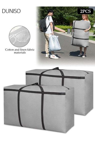 Generic 2 Pack Moving Storage Bag, Thickened Reinforced Heavy‑Duty Oxford Wat...