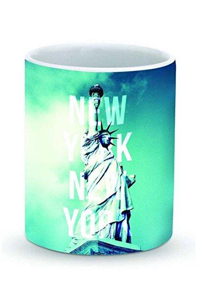 Generic Premium New York New York Designer Mug Blue/Green/White 325ml