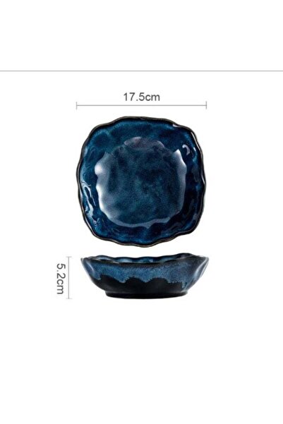 Generic Japanese Style Deep Ceramic Dinner Plate, Premium Deep Porcelain Plat...