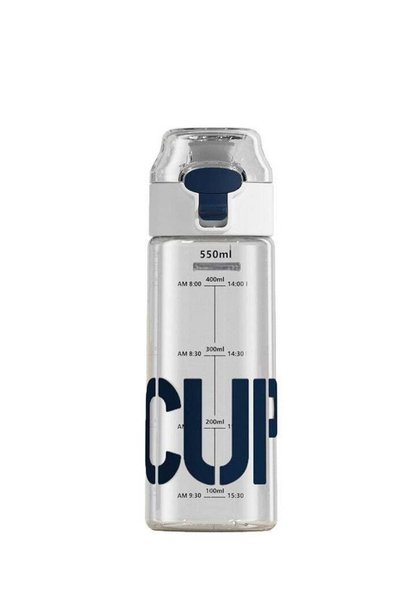 Generic Food grade water cup, simple and stylish, with scale, 550 ml water cu...