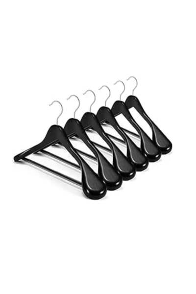 Generic 6 Pack Wide Shoulder Wooden Hangers，High Grade Suit Hangers，Heavy Clo...