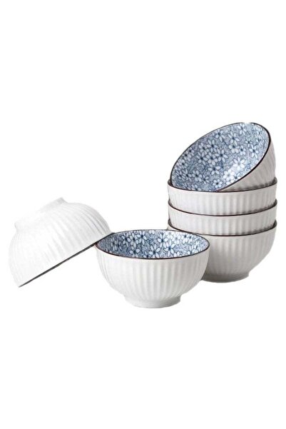 Generic Ceramic Cereal Bowls 6 Set, apanese Style , Salad, Soup, Pho, Ramen, ...