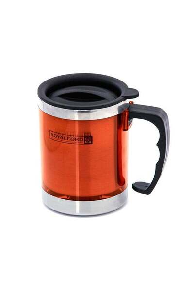Generic Royalford 290 ml Travel Mug | With Handle, With Lid, Leakproof Lid, E...