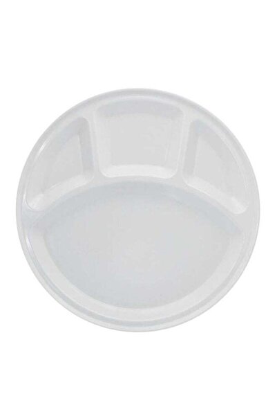 Generic 4-Partition Dinner Plate White 33cm