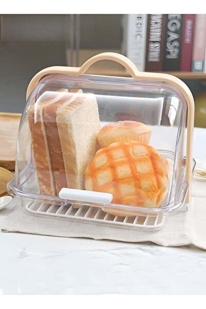 Generic Bread Basket,Portable Food Serving Basket With Acrylic Cover For Brea...