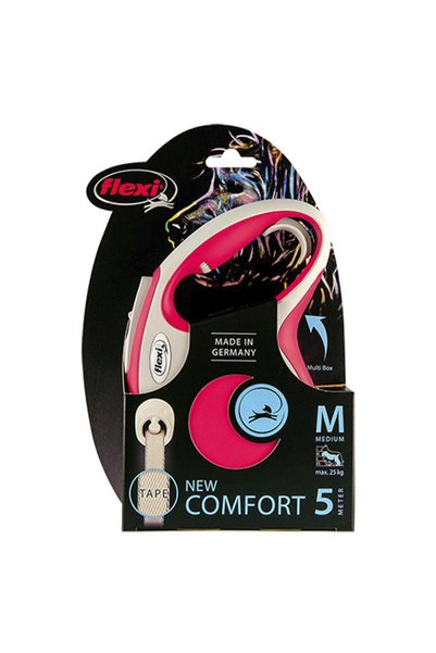 Flexi New Comfort m Size Red 5Mt Stripe Leash