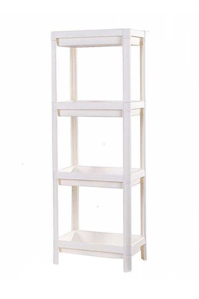 Generic 4-Layer Multipurpose Shelf With Kitchen Rack White 100cm
