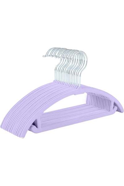 Generic MIZGI Velvet Baby Hangers 10-Pack,No Shoulder Bump Children‘s Hangers...