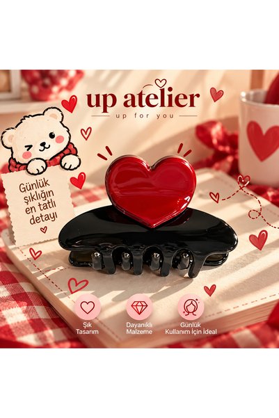 Up Atelier Heart-Shaped Latch Buckle 6cm
