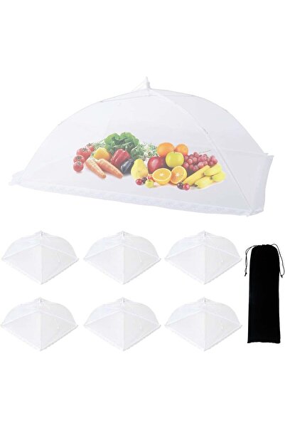 Generic 7 Pack Mesh Food Covers, 1 Extra Large (40"x24") & 6 Standard (17"x17...