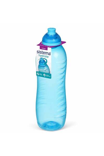 Generic Sistema 620ML Squeeze Water Bottle, BPA Free Leak-Proof Reusable Spor...