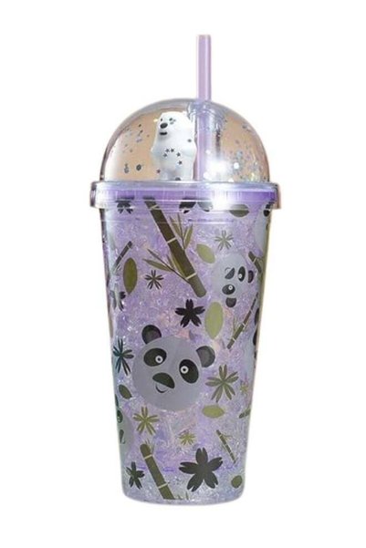 Generic Twisoo Panda Tumbler with Lid and Straw – Double Layer Insulated, BPA...