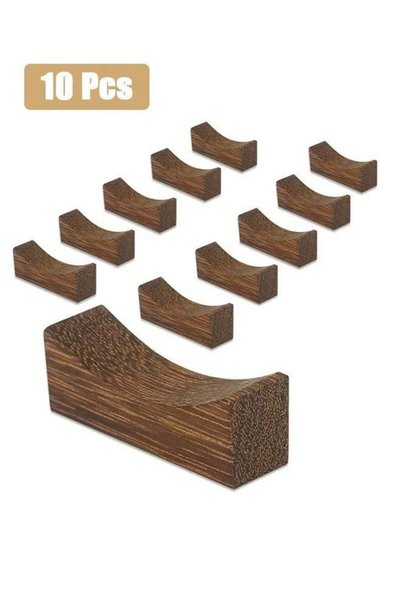 Generic 10PCS Wooden Chopstick Rests & Holders – Natural Premium Chopsticks H...