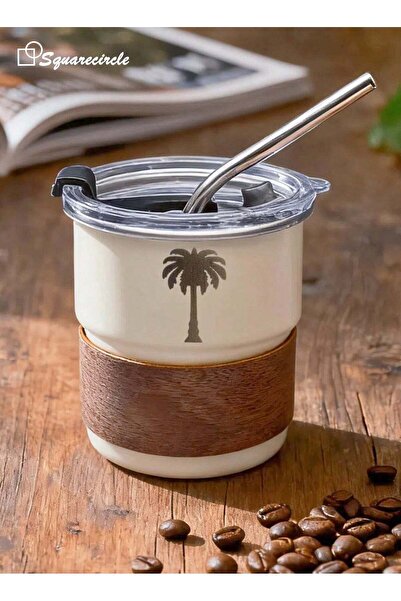 Generic 304 Stainless Steel Travel Mug – Arabic-Inspired Design with Leakproo...