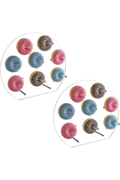 Generic Acrylic Donut Wall Display Stand,Donut Stand, 2 Pack Crystal Handmade...