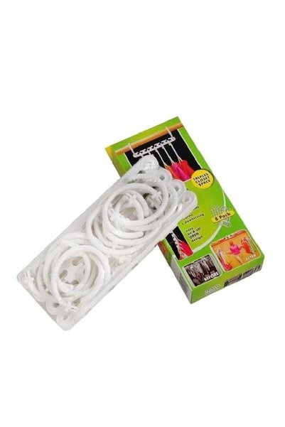 Generic 8-Piece Triple Closet Hanger Set White
