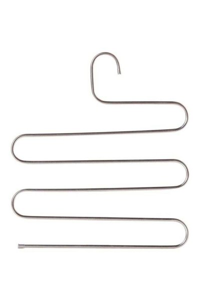 Generic 5 Rack Layer Multi-Purpose Hanger Silver 36x38cm