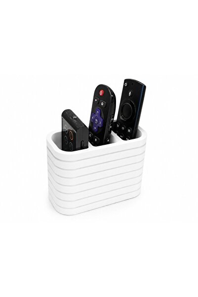 OEM Organizator telecomenzi, 3 compartimente, design modern cu dungi, pentru ...