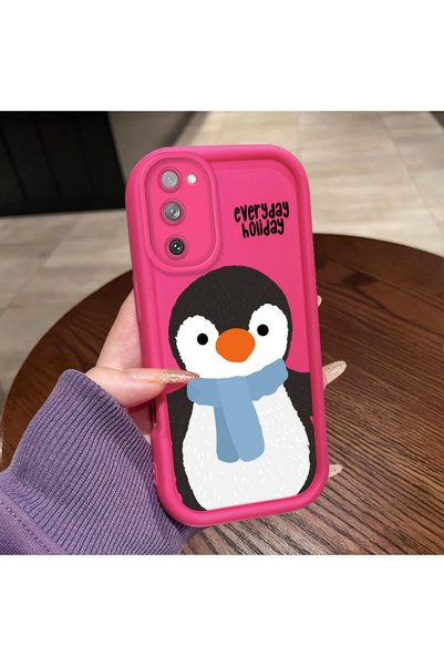 ucuc Samsung Galaxy S20 Fe 4G/5G Compatible Pink Red Silicone Case Shockproof...