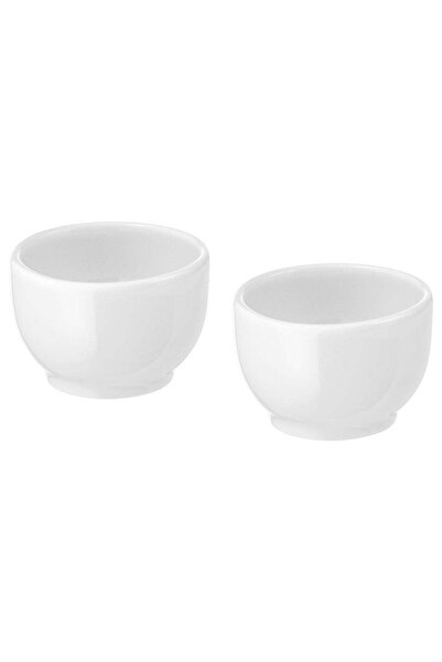 Generic Bowl/Egg Cup, White, 5 cm, 2 Pack