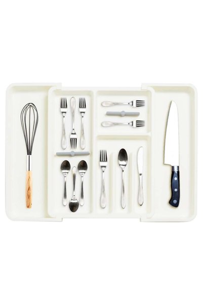 Generic Expandable Silverware Organizer for Drawers, Adjustable Cutlery Tray ...