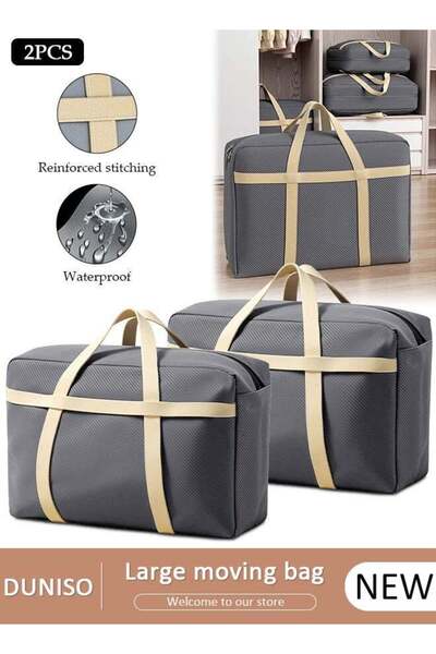 Generic 2-Piece Heavy-Duty Storage Bags With Zippers, Extra Large Durable Clo...