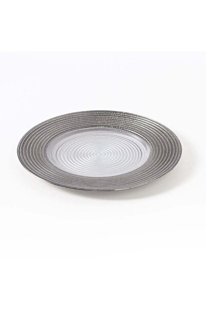 Generic 26.3 CM Light Luxury European Style Electroplated Glass Plate Creativ...