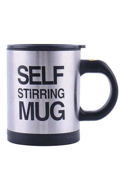 Generic Automatic Self Stirring Mug Black/Silver 350ml