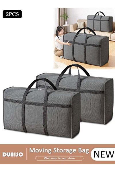 Generic 2 Pack Moving Storage Bag with Zipper, Large Capacity Multipurpose Cl...