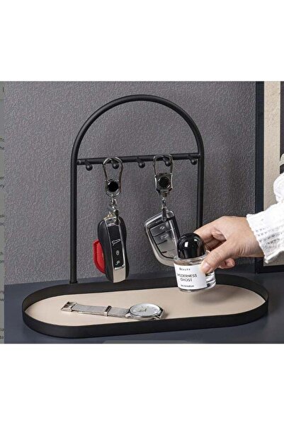 Generic Metal Jewelry Organizer Stand & Key Holder Tray with Acrylic Base, Ke...