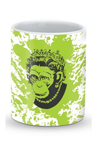Generic Premium Ape Queen Designer Mug White/Green