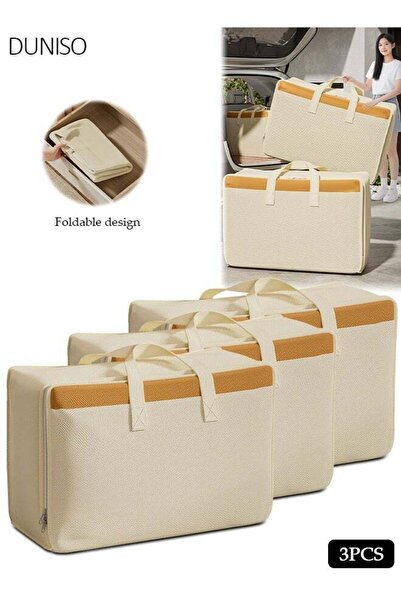 Generic 3-Piece Heavy-Duty Storage Bags With Zippers, Extra Large Durable Clo...