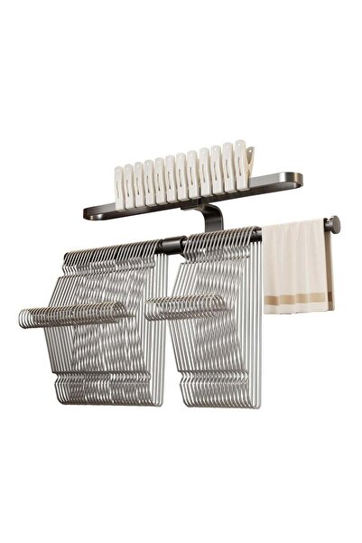 Generic Hanger Organizer Stacker for Space Saving,Aluminum Clothes Hanger Sto...