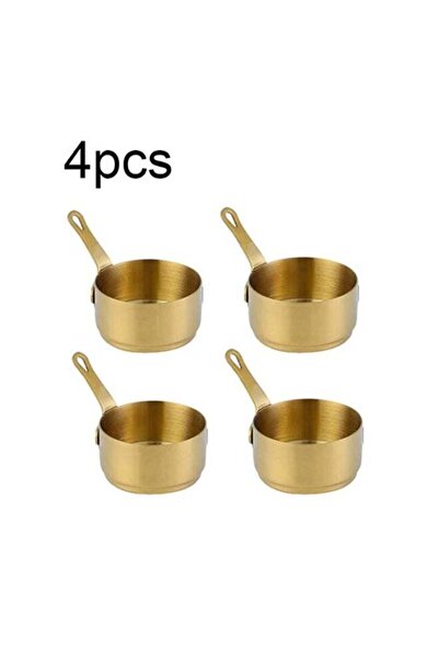 Generic 4pcs Stainless Steel Steak Sauce Cup with Handle, Tomato Dipping Bowl...